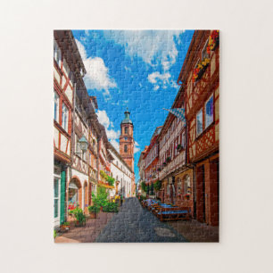 Quebra-cabeça Miltenberg Odenwald Baviera Alemanha.