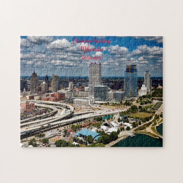Quebra-cabeça Milwaukee Wisconsin. (Horizontal)