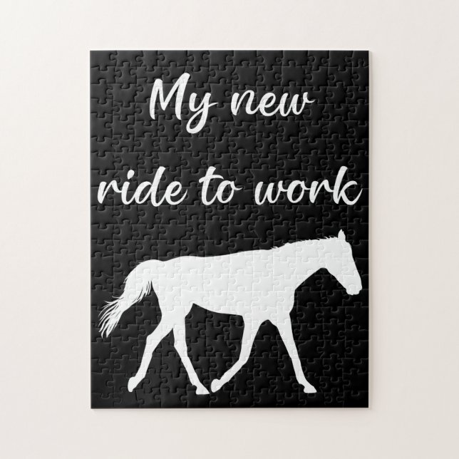 Quebra-cabeça Minha Nova Viagem para Trabalhar com Engraçado Cav (Vertical)