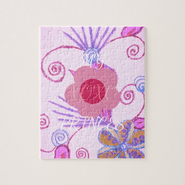 Quebra-cabeça Minha Pequena Princesa: Vetor Rosa Bebê Inspiracio (Vertical)