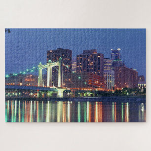 Quebra-cabeça Minneapolis Skyline Jigsaw 1000