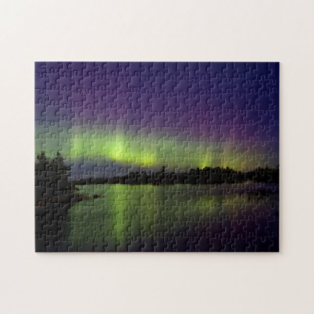 Quebra-cabeça Minnesota Aurora Boreal (Horizontal)