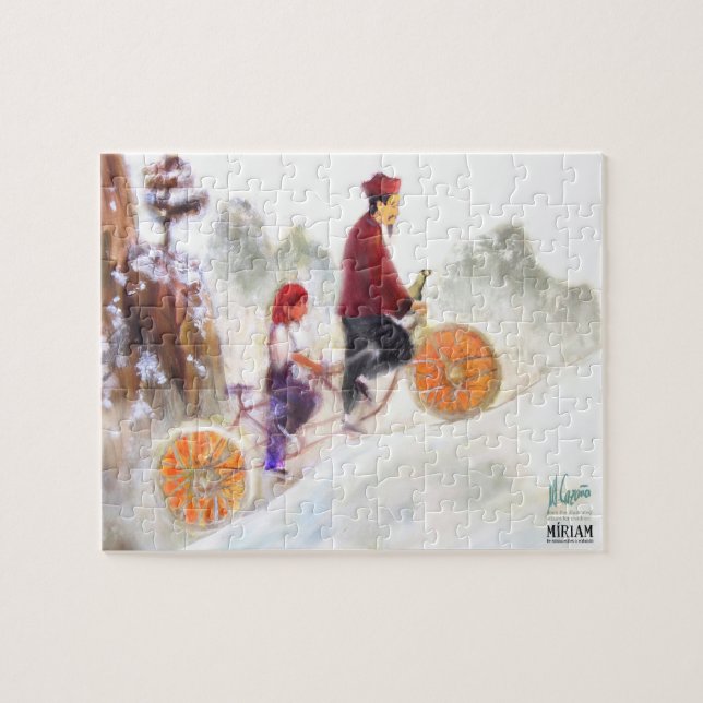 Quebra-cabeça Miriam - tandem cycle with Liu Xiang (Horizontal)