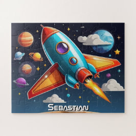 Quebra-cabeça Missão de Aventura do Rocket Personalizada