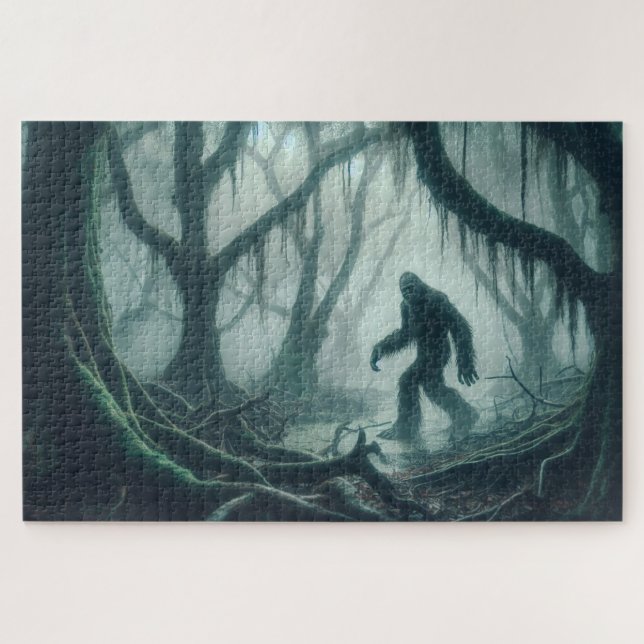Quebra-cabeça Mistura Swamp Stalker, Pé Grande, Criptid (Horizontal)