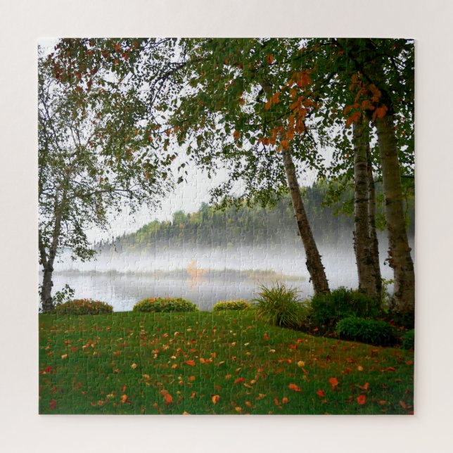 Quebra-cabeça Misty Ocean Lake (Vertical)