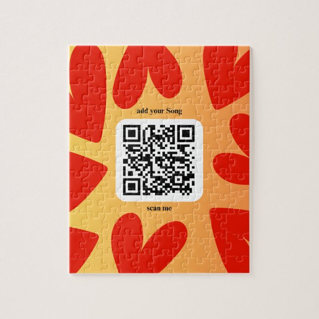 Quebra-cabeça Mit personalisierten Song per QR-code (Vertical)
