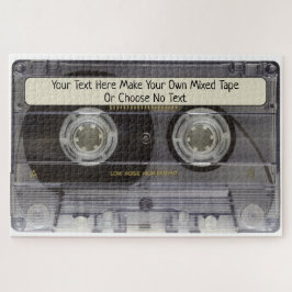 Quebra-cabeça Mixtape de Cassete de Música Vintage com Retro de
