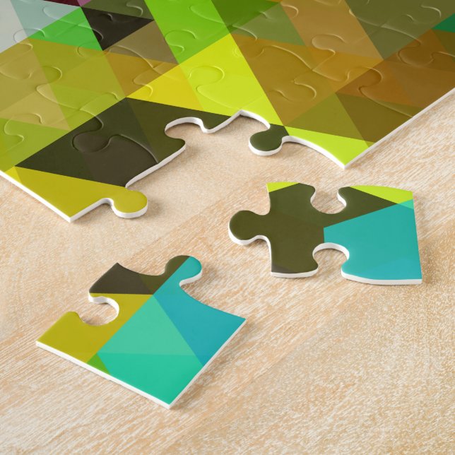 Quebra-cabeça Moda Retroativa da Rapariga Bonita, Legal, Abstrat (Lateral)