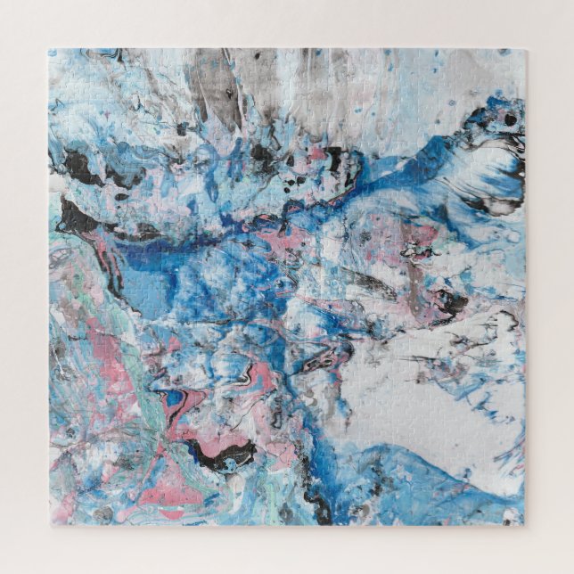 Quebra-cabeça Modelo de Arte Abstrato moderna - Mármaco com aspe (Vertical)
