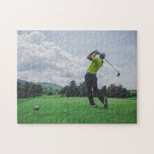 Quebra-cabeça Modelo de Fotografia de Esportes de Golfe Personal