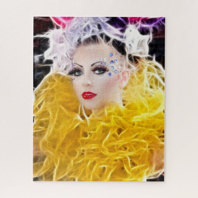 Quebra-cabeça Modelo Superstar com palhaço amarelo (Vertical)