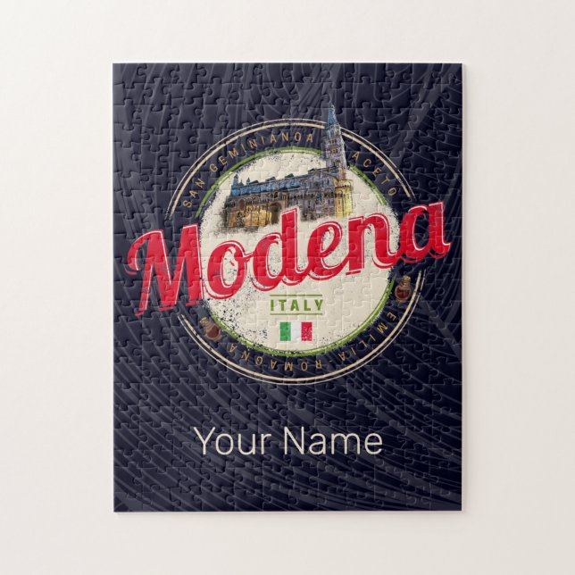 Quebra-cabeça Modena Emilia-Romagna Balsâmico Itália Souvenir (Vertical)