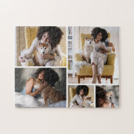 Quebra-cabeça Modern 5 Photo Collage Jigsaw Puzzle