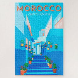 Quebra-cabeça Modern Chefchaouen Marrocos Viagem
