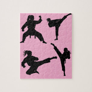 Quebra-cabeça Modern Trendy Karate / Taekwondo / Judo Pink