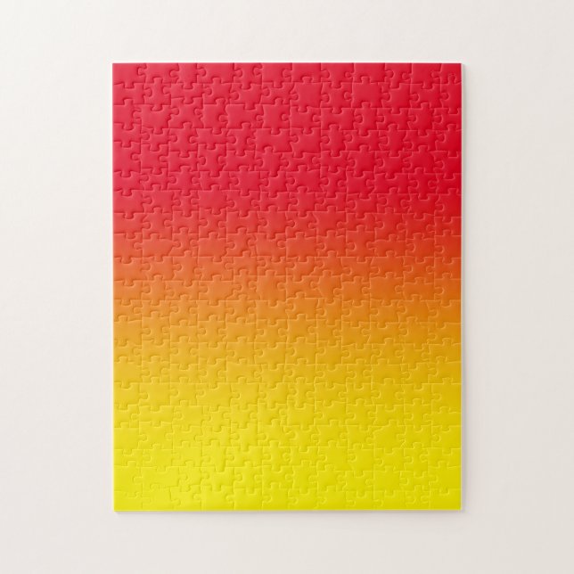 Quebra-cabeça Moderno Gradiente Vermelho e Amarelo Brilhante (Vertical)