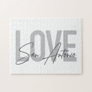 Quebra-cabeça Moderno, simples, chic, design legal Amo San Anton