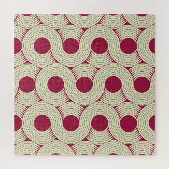 Quebra-cabeça Moebius Stripe: Azulejo Vermelho Infinito (Vertical)