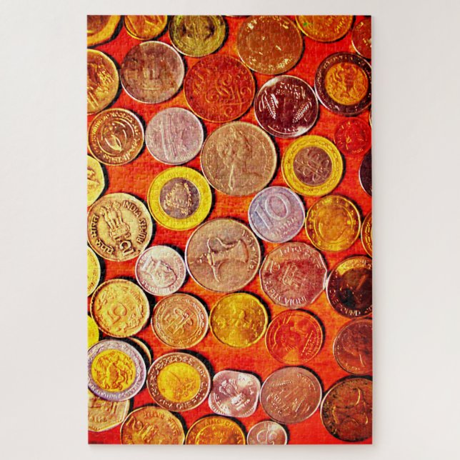 Quebra-cabeça Moedas do Mundo (Vertical)
