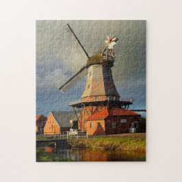 Quebra-cabeça Moinho de vento Ostfriesland Holandês Moer Grão