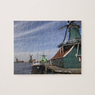 Quebra-cabeça Moinho de vento, Zaanse Schans, Holanda, Países Ba