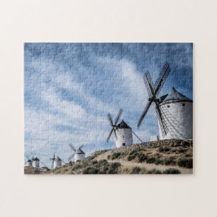 Quebra-cabeça Moinhos de Vento Consuegra Toledo Espanha Terreno