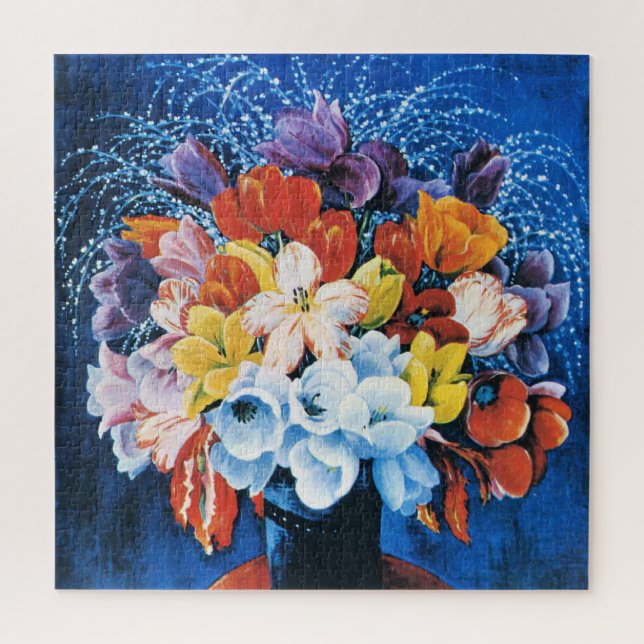 Quebra-cabeça Moise Kisling, Bouquet of Tulips, (Vertical)