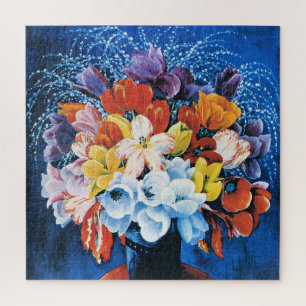 Quebra-cabeça Moise Kisling, Buquê de Tulipas,