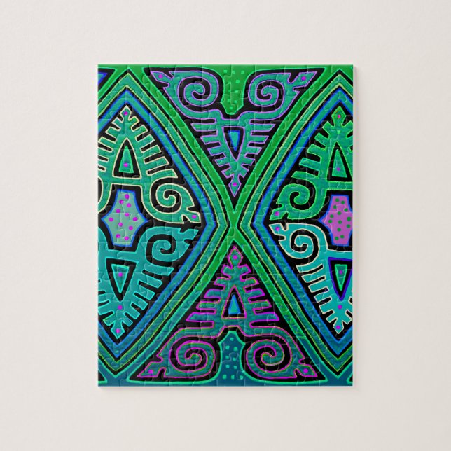 Quebra-cabeça Mola de diamante Kuna Indiana (Vertical)