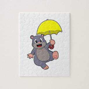 Quebra-cabeça Mole com guarda-chuva