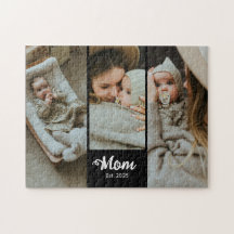 Mom Established Modern Bold Script Black 3 Photo