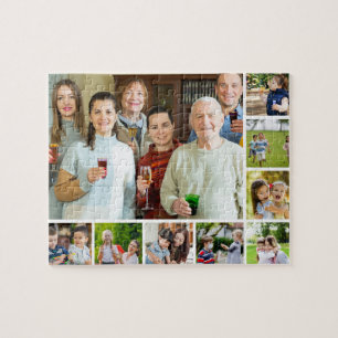 Quebra-cabeça Momentos em foco: Colagem personalizável de 9 foto