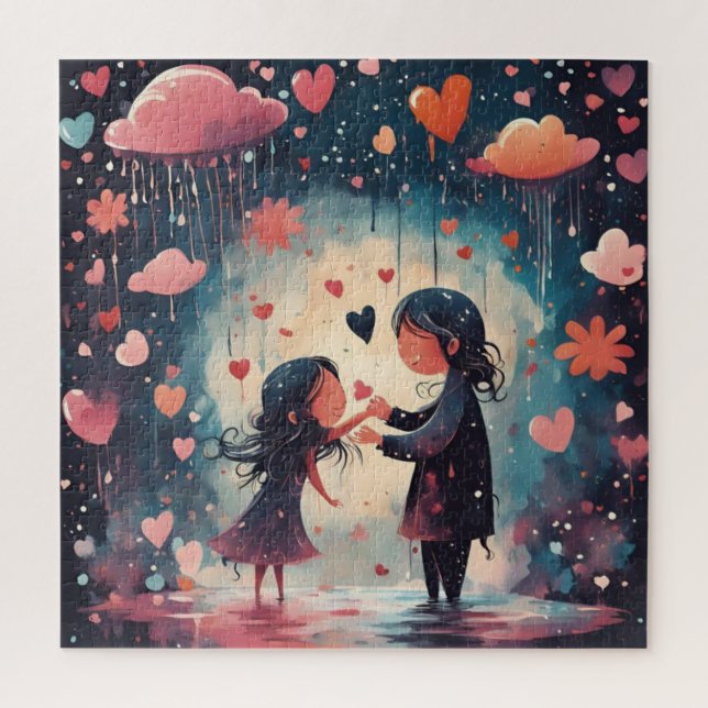 Quebra-cabeça Momentos Mágicos: Mãe e Filha (Vertical)