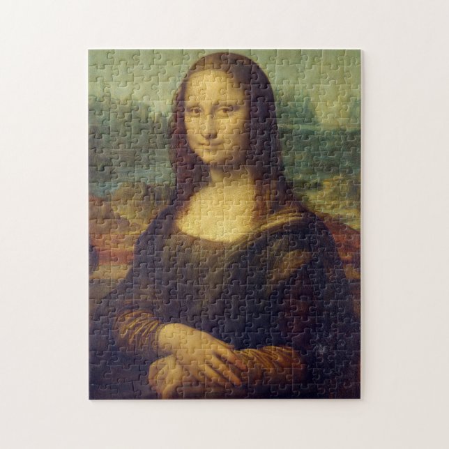Quebra-cabeça Mona lisa Leonardo Da Vinci Pintura Clássica (Vertical)