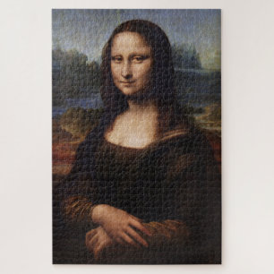 Quebra-cabeça Mona Lisa & Leonardo da Vinci/vintage Itália