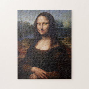 Quebra-cabeça Mona Lisa & Leonardo da Vinci/vintage Itália