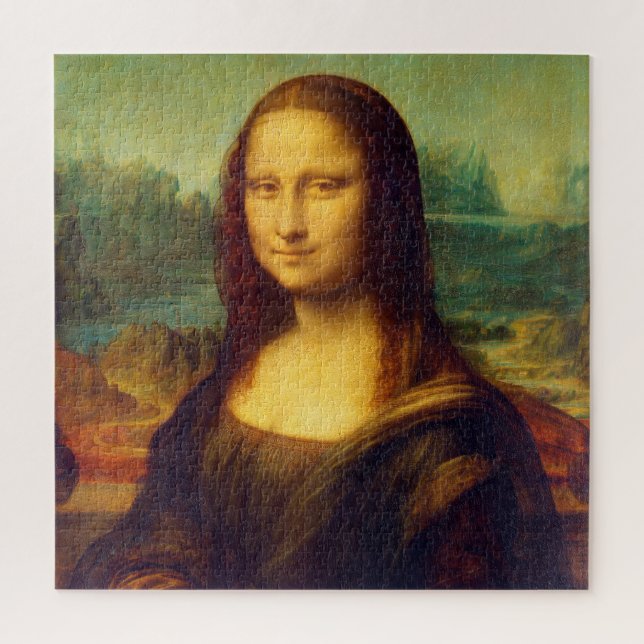 Quebra-cabeça Mona Lisa por Leonardo Da Vinci (Vertical)