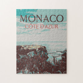 Quebra-cabeça Mônaco Côte d'Azur - França