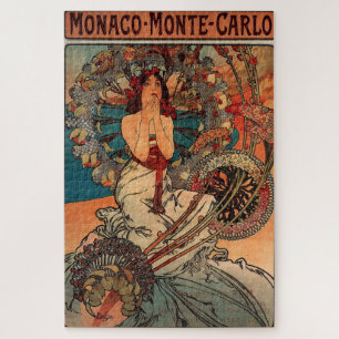 Quebra-cabeça Mônaco Monte Carlo por Alphonse Mucha