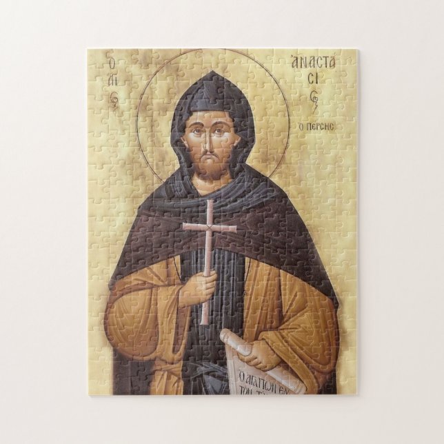 Quebra-cabeça Monastic Martyr Anastasius the Persian Icon (Vertical)