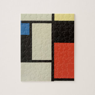Quebra-cabeça Mondrian Composition Modern Abstrato Pintura