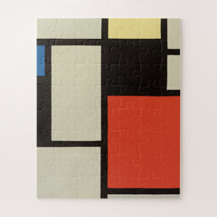 Quebra-cabeça Mondrian Composition Modern Abstrato Pintura