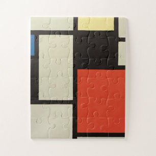 Quebra-cabeça Mondrian Composition Modern Abstrato Pintura