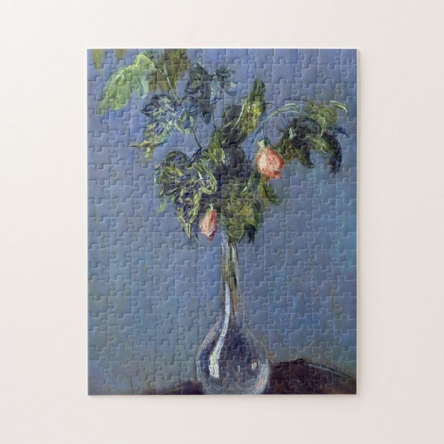 Quebra-cabeça Monet France Flores em Impressão de Pintura em Vas (Vertical)