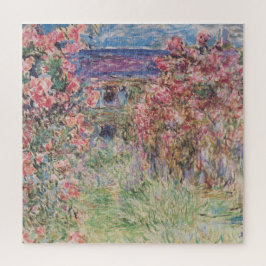 Quebra-cabeça Monet- House Entre Rosas