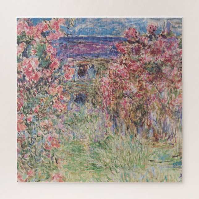 Quebra-cabeça Monet- House Entre Rosas (Vertical)