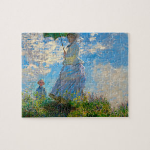 Quebra-cabeça Monet Mulher Guarda-Sol Impressionismo