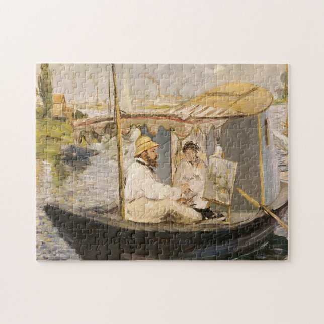 Quebra-cabeça Monet Painting no Barco Estúdio | Édouard Manet (Horizontal)