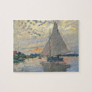 Quebra-cabeça Monet Sailboat French Impressionism Classic Art